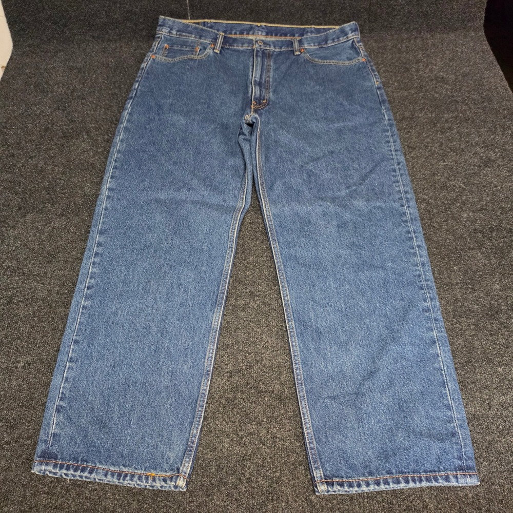 Levis 550 Relaxed Fit Jeans Mens 40x30 Medium Wash Blue Denim Tapered Leg